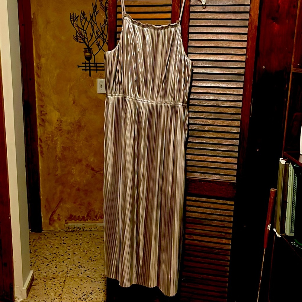 Party Dress, weddings, it’s a metalic color (bronce-Silver)